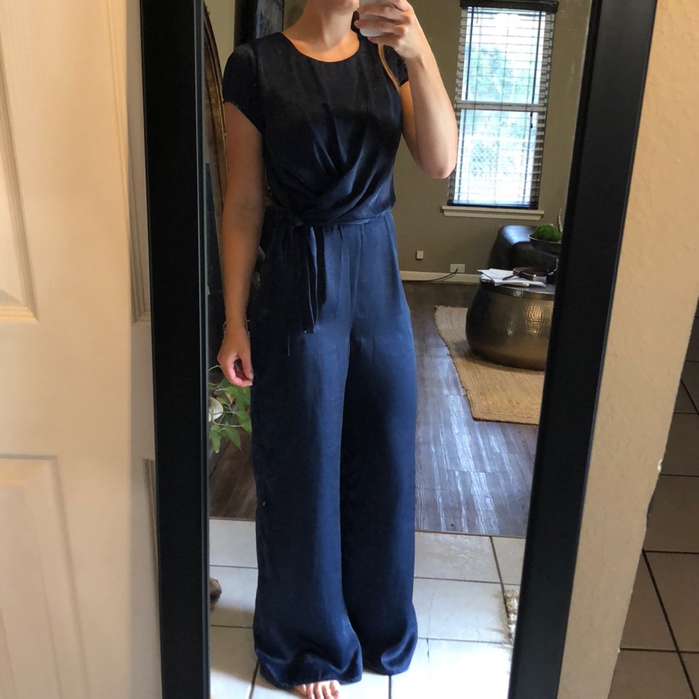 Navy blue jumpsuit